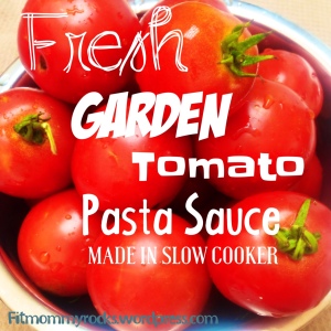 FRESH Garden Tomato Pasta Sauce-- Made in Slow Cooker