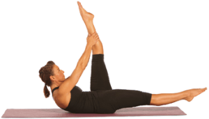 Single Leg Stretch Picture from humankinetics.com