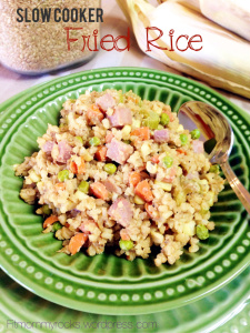 Slow Cooker Fried Rice-- Yummy Healthy Version