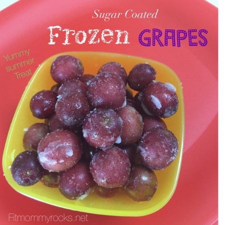 Sugar Coated Frozen Grapes