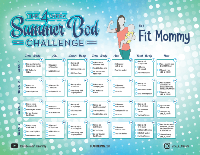 4 week summer bod challenge